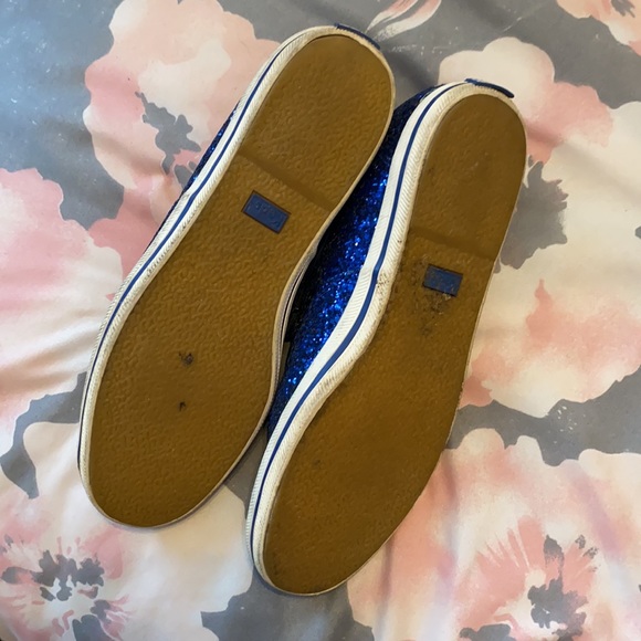 Kate Spade Blue Sparkly Sneakers - Picture 3 of 7